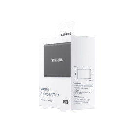 Външен SSD диск SAMSUNG T7 2TB USB 3.2 Gen 2 Titan Grey