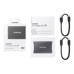 Външен SSD диск SAMSUNG T7 2TB USB 3.2 Gen 2 Titan Grey