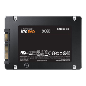 Вътрешен SSD диск SAMSUNG SSD 870 EVO 500GB SATA III 2.5 inch 560MB/s read 530MB/s write