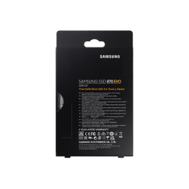 Вътрешен SSD диск SAMSUNG SSD 870 EVO 500GB SATA III 2.5 inch 560MB/s read 530MB/s write