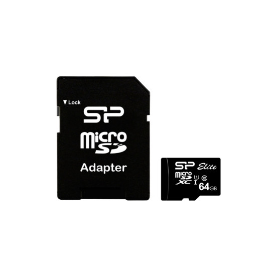 Карта памет SILICON POWER Micro SDXC 64GB Class 10 Elite UHS-1 +Adapter