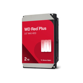 Вътрешен твърд диск WESTERN DIGITAL Red Plus 2TB SATA 6Gb/s 3.5 inch Rpm5400 128MB cache Internal HDD Bulk
