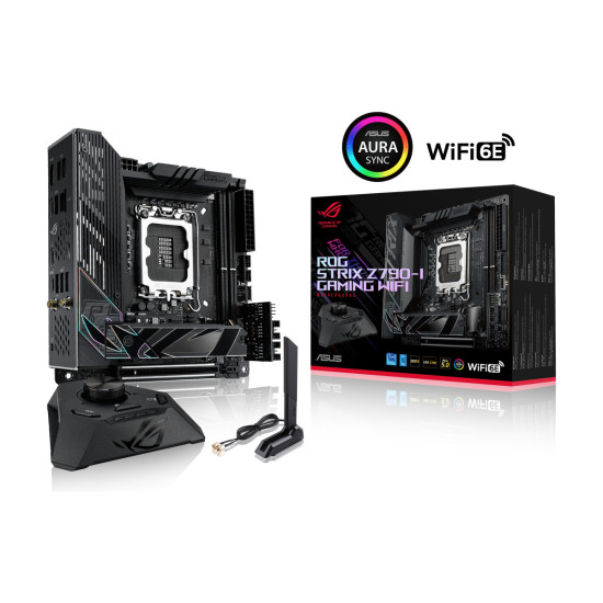 Дънна платка ASUS ROG STRIX Z790-I GAMING WIFI MB LGA1700 2xDIMM DDR5 2xM.2 2xSATA