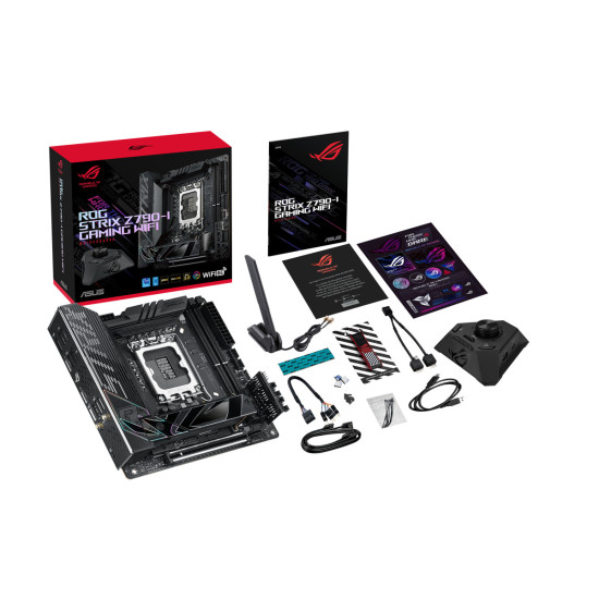 Дънна платка ASUS ROG STRIX Z790-I GAMING WIFI MB LGA1700 2xDIMM DDR5 2xM.2 2xSATA