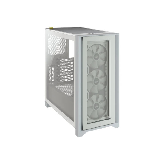 Кутия за компютър CORSAIR iCUE 4000X RGB Tempered Glass Mid-Tower White case