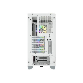 Кутия за компютър CORSAIR iCUE 4000X RGB Tempered Glass Mid-Tower White case