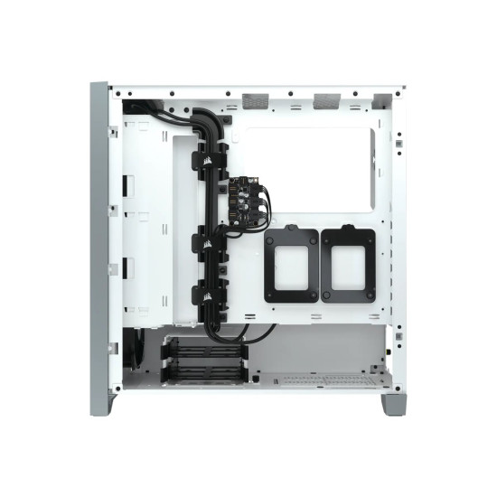Кутия за компютър CORSAIR iCUE 4000X RGB Tempered Glass Mid-Tower White case
