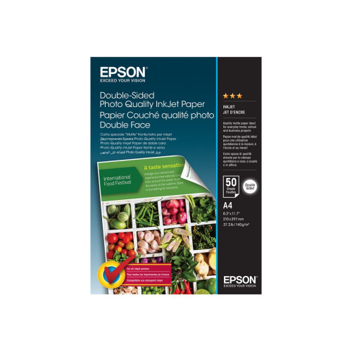Фотохартия Epson Double-Sided Matte - C13S400059