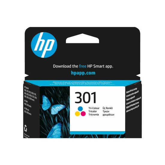 Мастило HP 301 original Ink cartridge CH562EE UUS tri-colour standard capacity 3ml 165 pages 1-pack