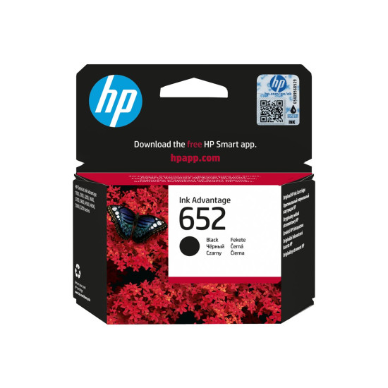 Мастило HP 652 original Ink cartridge F6V25AE BHK Black