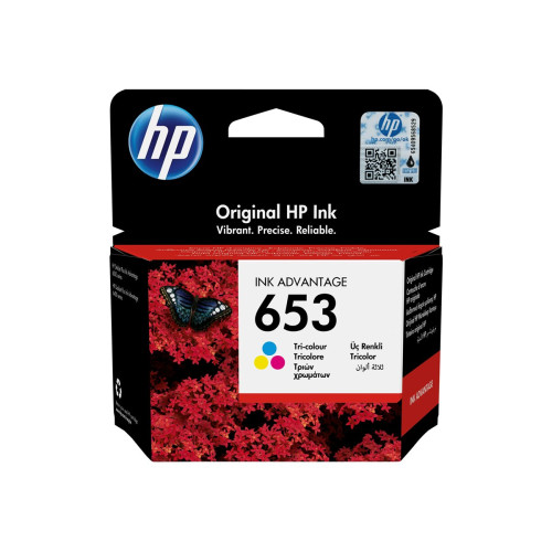 Мастило HP 653 Tri-color Original Ink Advantage Cartridge