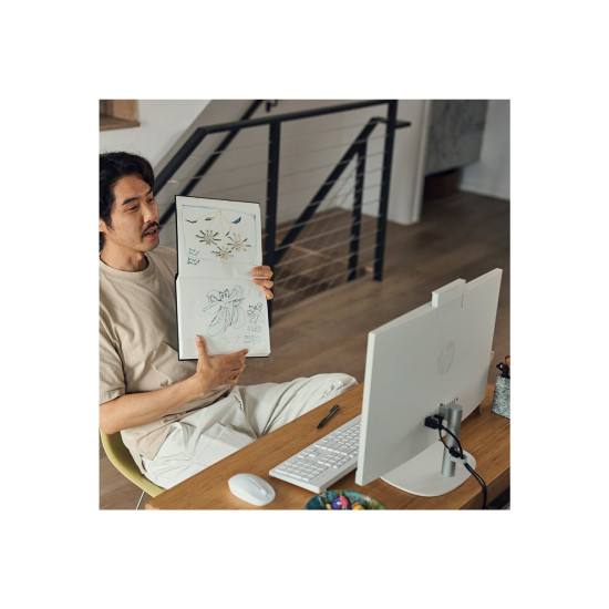 All-In-One компютър HP 24-CR1000NU Intel Core Ultra 7 155U 23.8 inch FHD IPS Touch 8GB RAM DDR5 5600 512GB SSD