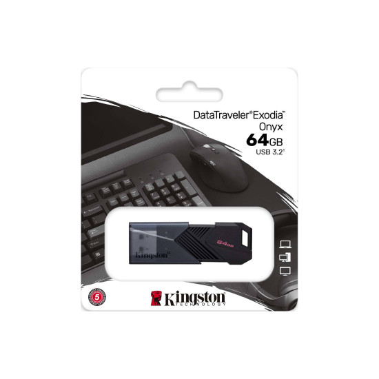 Флаш памет KINGSTON 64GB DataTraveler Exodia Onyx