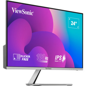 Монитор VIEWSONIC VX2476-SMH 23.8 inch 1920x1080 FHD 4ms VGA 2xHDMI speaker H178/V178 viewing angle SuperClear IPS silver bezel 3 sides