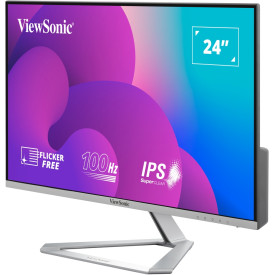 Монитор VIEWSONIC VX2476-SMH 23.8 inch 1920x1080 FHD 4ms VGA 2xHDMI speaker H178/V178 viewing angle SuperClear IPS silver bezel 3 sides