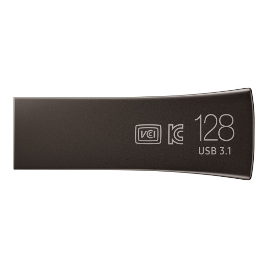 Флаш памет SAMSUNG BAR Plus Type-A 128GB USB 3.1 Titan Gray