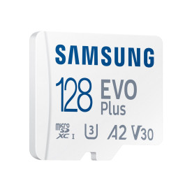 Карта памет SAMSUNG EVO Plus microSDXC 128GB UHS-I U3 Read up to 130MB/s Full HD & 4K UHD Memory Card incl. SD-Adapter 2021