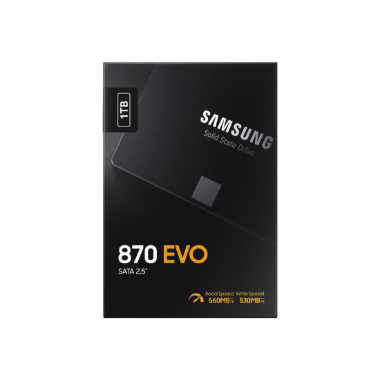 Вътрешен SSD диск SAMSUNG SSD 870 EVO 1TB 2.5 inch SATA 560MB/s read 530MB/s write