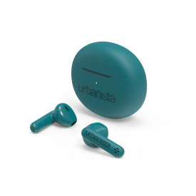 Слушалки URBANISTA AUSTIN Bluetooth earphones black 20 hours total playtime Touch controls green