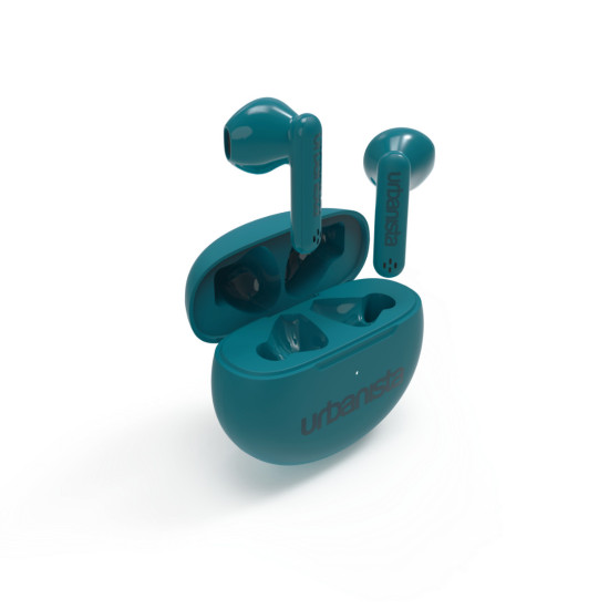 Слушалки URBANISTA AUSTIN Bluetooth earphones black 20 hours total playtime Touch controls green