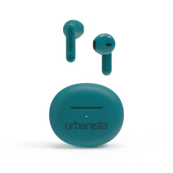 Слушалки URBANISTA AUSTIN Bluetooth earphones black 20 hours total playtime Touch controls green