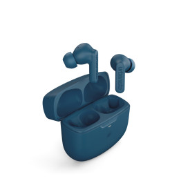 Слушалки URBANISTA ATLANTA Bluetooth earphones black 34 hours total playtime Hybrid active noise cancelling Touch controls IPX4 blue