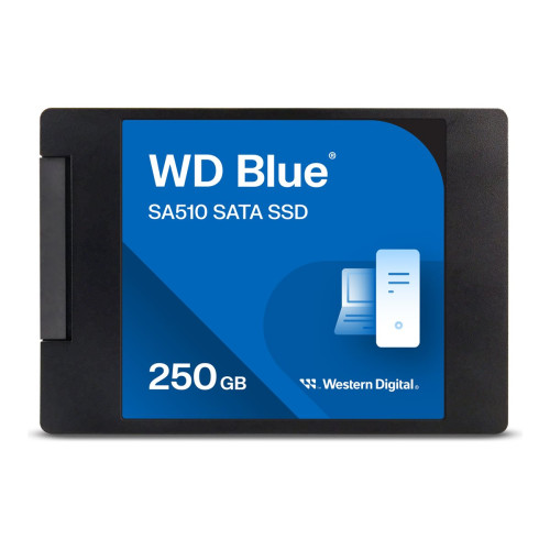 Вътрешен SSD диск WESTERN DIGITAL Blue SA510 SSD 250GB SATA III 6Gb/s cased 2.5 inch 7mm internal single-packed