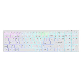 Безжична клавиатура CANYON HKB-W11, White