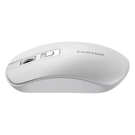 Безжична мишка CANYON MW-18, Pearl White