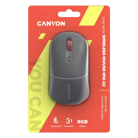 Безжична мишка CANYON MW-22, Dark Grey