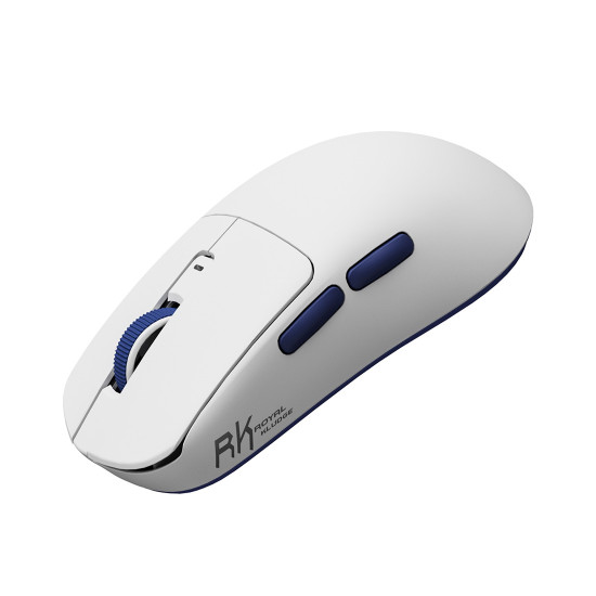 Безжична мишка ROYAL KLUDGE M30 Wireless, White Blue
