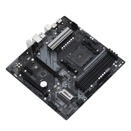 Дънна платка ASRock A520M Phantom Gaming 4, mATX, AM4, 4x DDR4, 2x PCIe 3.0 x16