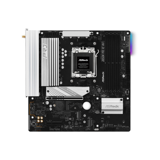 Дънна платка ASRock B850M Pro RS WiFi, Micro ATX, Socket AM5, 4x DDR5