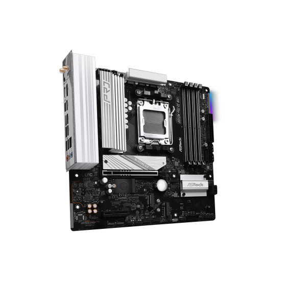 Дънна платка ASRock B850M Pro RS WiFi, Micro ATX, Socket AM5, 4x DDR5