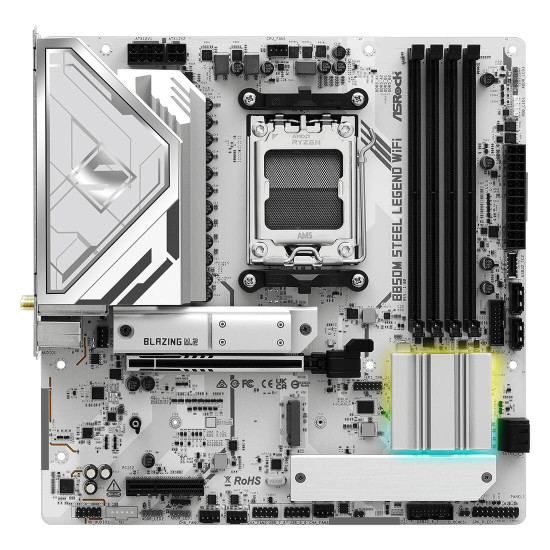 Дънна платка ASRock B850M Steel Legend WiFi, AM5, PCIe 5.0, 4 x DDR5, AMD B850