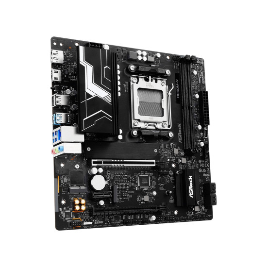 Дънна платка ASRock B850M-X R2.0, AM5, mATX, DDR5, PCIe 5.0, USB-C, 2.5G LAN, HDMI/DP, Blazing M.2