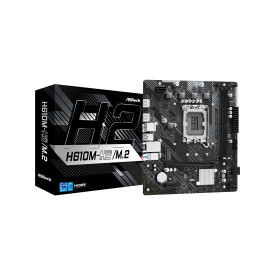 Дънна платка ASRock H610M-H2M.2, LGA1700, Intel H610, DDR5, Micro ATX, HDMI, PCIe 4.0, USB 3.2 Gen1, SATA3, M.2, Realtek ALC897, Gigabit LAN
