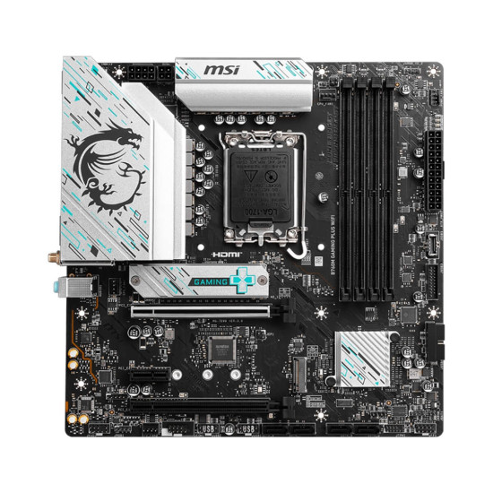 Дънна платка MSI Main Board Desktop B760M GAMING PLUS WIFI, mATX, LGA 1700, 4x DDR5, 2x PCIe x16