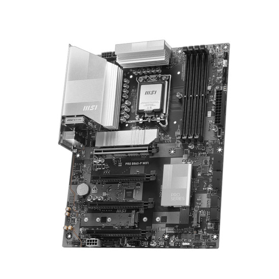 Дънна платка MSI PRO B860-P WIFI, ATX, LGA 1851, 4x DDR5, 4x PCIe x16