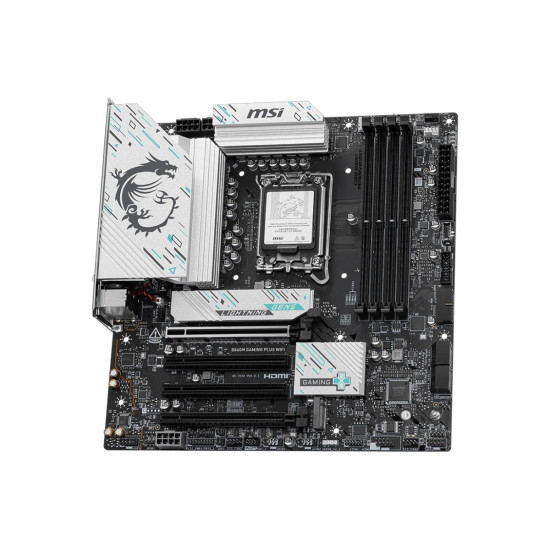 Дънна платка MSI PRO B860M GAMING PLUS WIFI, mATX, LGA 1851, 4x DDR5, 4x PCIe x16