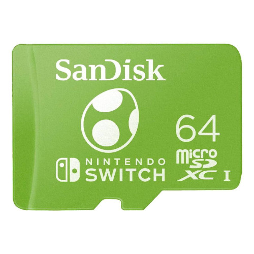 Карта памет SanDisk microSDXC UHS-I за Nintendo Switch Yoshi Edition, 64 GB