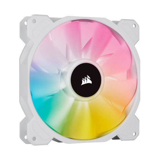 Комплект вентилатори CORSAIR SP140 RGB ELITE, 140mm, Dual Packt, White 