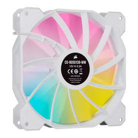 Комплект вентилатори CORSAIR SP140 RGB ELITE, 140mm, Dual Packt, White 