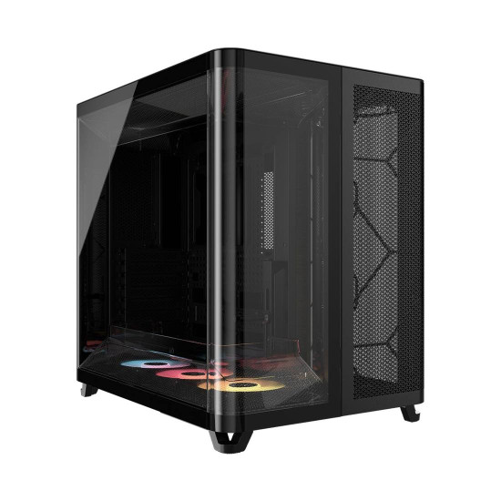 Кутия за компютър CORSAIR AIR 5400 RS-R ARGB, Tempered Glass, Mid-Tower, Black