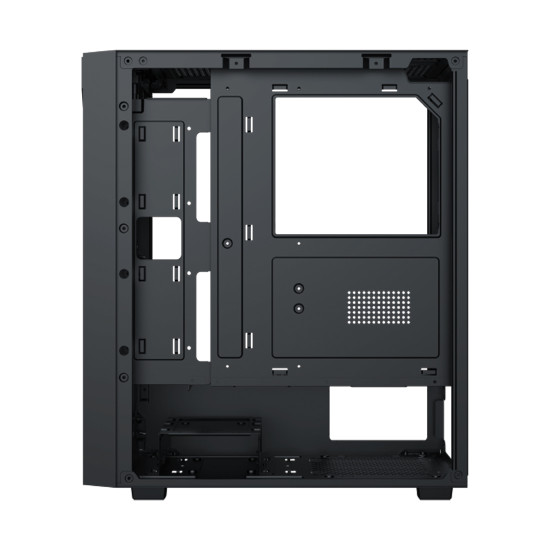 Кутия за компютър Xigmatek Blade EN40887, ATX/M-ATX/MINI ITX, USB3.0 x1, USB2.0 x2, HD AUDIO, Meshed Grill Frontpanel & Left Tempered Glass, 4PCS X20C Auto Running LED Fan