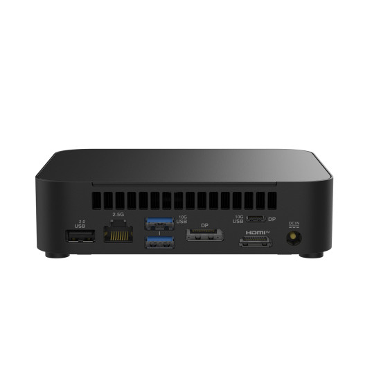 Мини компютър ASUS NUC 14 Essential, Intel N350, 3.6GHz, 6MB кеш, Intel UHD Graphics, DDR5 SO-DIMM, до 16GB, M.2 SSD, HDMI 2.1, DisplayPort 1.4, USB 3.2 Gen2, Wi-Fi 6E, Bluetooth 5.2, Free DOS, 90AR00M2-M00090