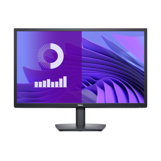 Монитор Dell E2425H, FHD 1920x1080, 23.8 инча, VA панел, 75Hz, 5ms, DisplayPort, VGA
