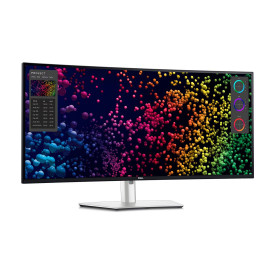 Монитор Dell UltraSharp U4025QW, 5120x2160, 39.7 инча, 120Hz, 5ms, 1xHDMI, 1xDP, 2xThunderbolt, 1xRJ45, 4xUSB-A, 3xUSB-C, Speakers