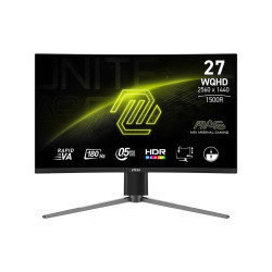 Монитор MSI MAG 27CQ6PF, 27 инча, Rapid VA, 2560x1440, 180Hz, 0.5ms GTG, HDR, AMD FreeSync, Adaptive Sync, AI Vision