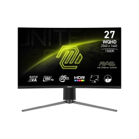 Монитор MSI MAG 27CQ6PF, 27 инча, Rapid VA, 2560x1440, 180Hz, 0.5ms GTG, HDR, AMD FreeSync, Adaptive Sync, AI Vision